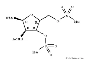 Ethyl 2-(acetylamino)-2-deoxy-3,5-bis-o-(methylsulfonyl)-1-thiopentofuranoside